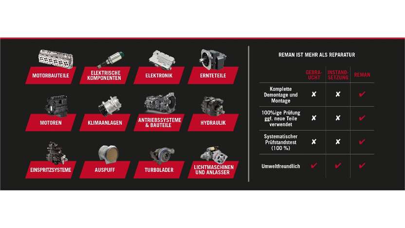 Reman CNH - Our product range