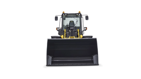 foto de estudio con la cargadora frontal W150D de New Holland 