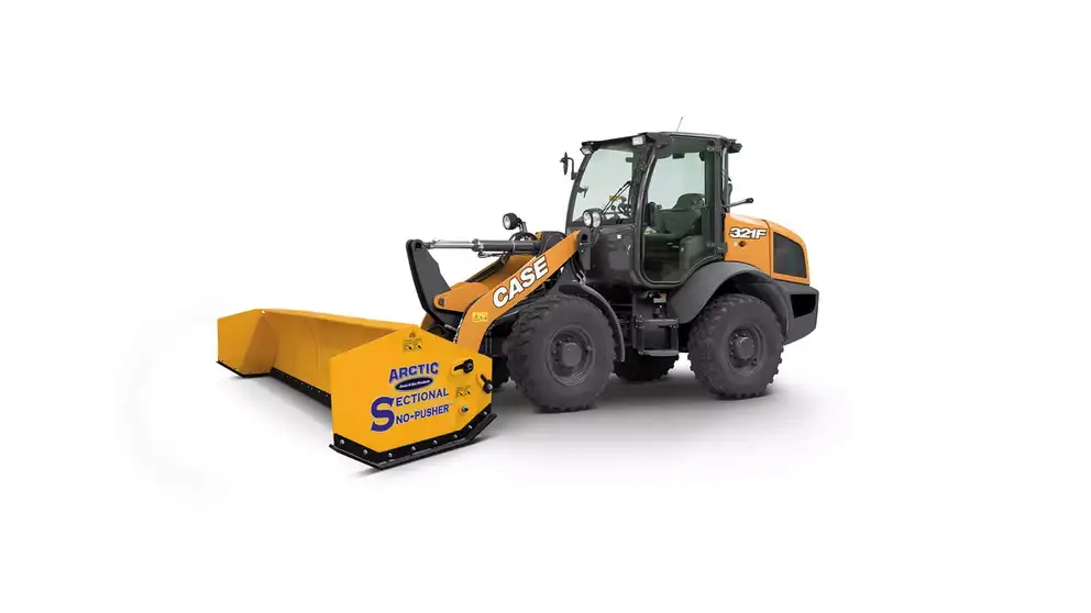 CASE-321F-Compact-Wheel-Loader-With-Arctic-Sectional-Snow-Pusher-White-Background