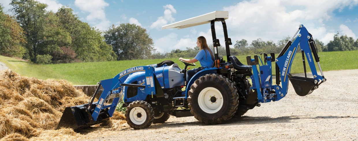 Economy compact loader on a WORKMASTER compact tractor