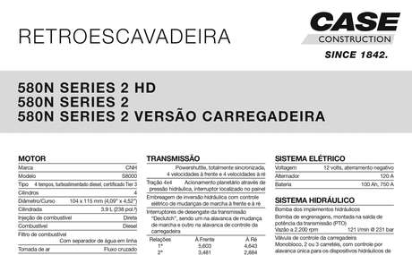 SPEC - 580N Series 2