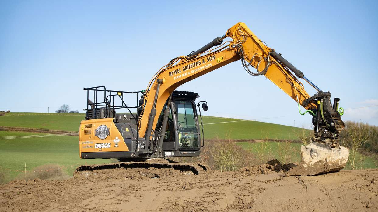 - CASE macht den unterschied für Hywel Griffiths – auf der baustelle und auf der strasse