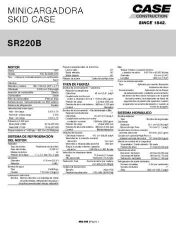 Encarte - SR220B