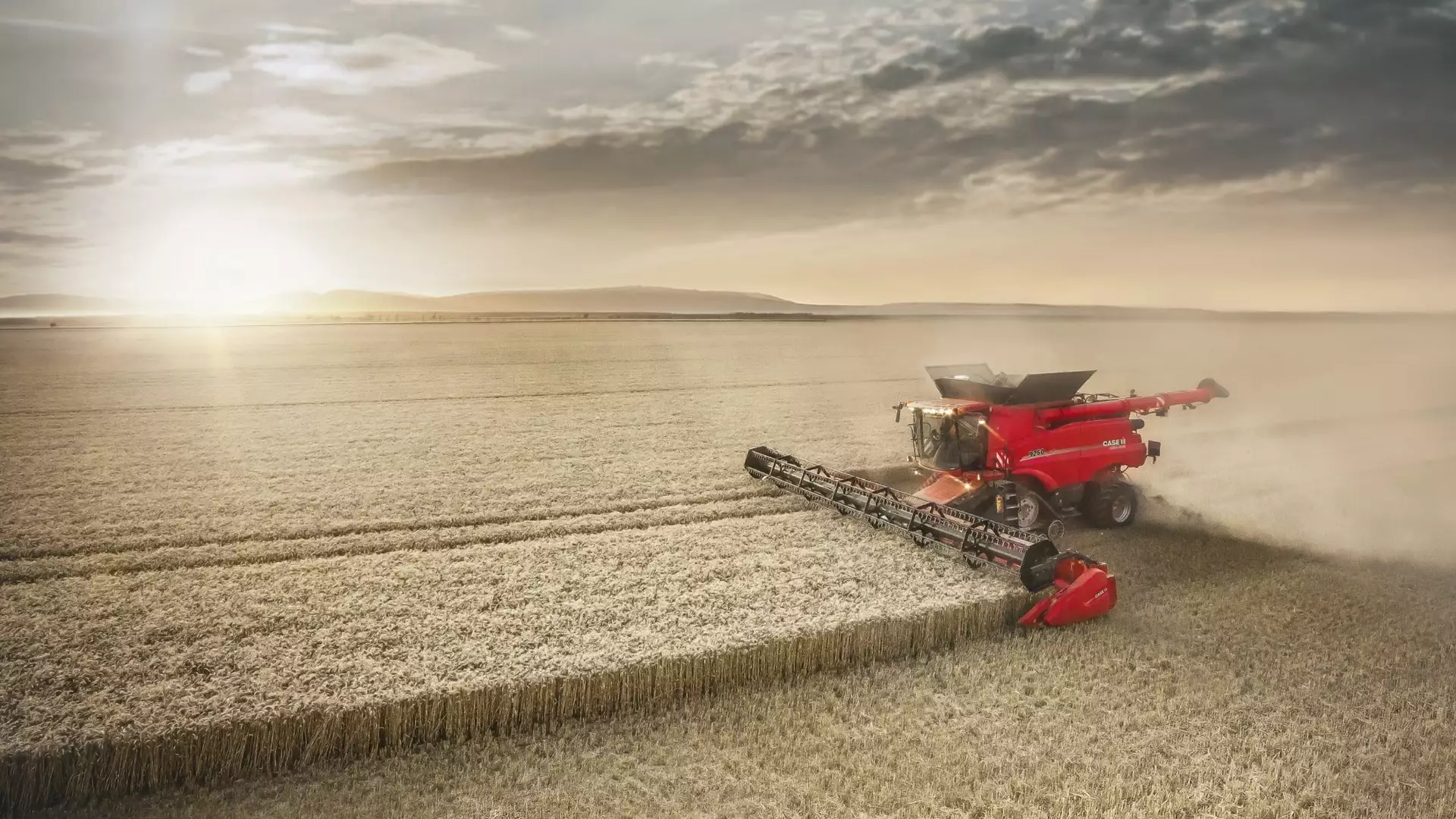 Nun auch Axial-flow-Drescher von Case IH - Blick ins Land