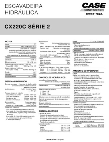 Encarte - CX220C S2