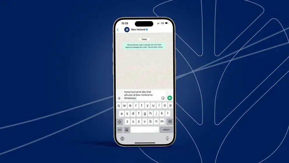 Whatsapp: Iscriviti alla chat ufficiale di New Holland!