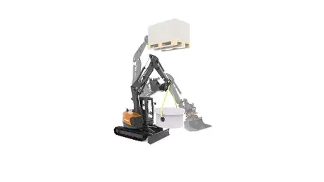 2-Piece Boom - CX105E Side 2-piece boom