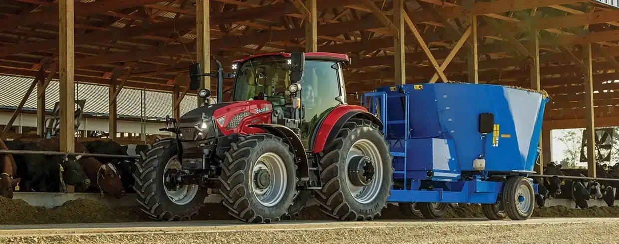 Case IH Farmall C tractor working in field